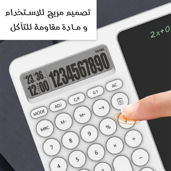 ⁦• آلة حاسبة 2 في 1 مع جهاز لوحي للكتابة بشاشة LCD⁩ - الصورة ⁦6⁩