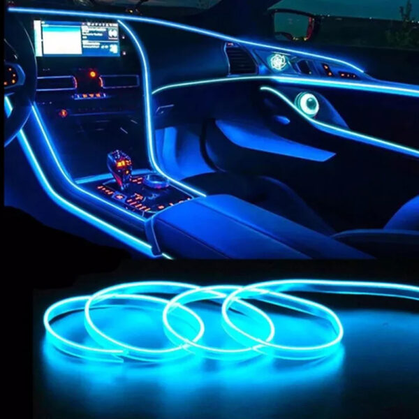 ⁦• شريط اضاءة LED للسيارة بتطبيق⁩ - الصورة ⁦7⁩