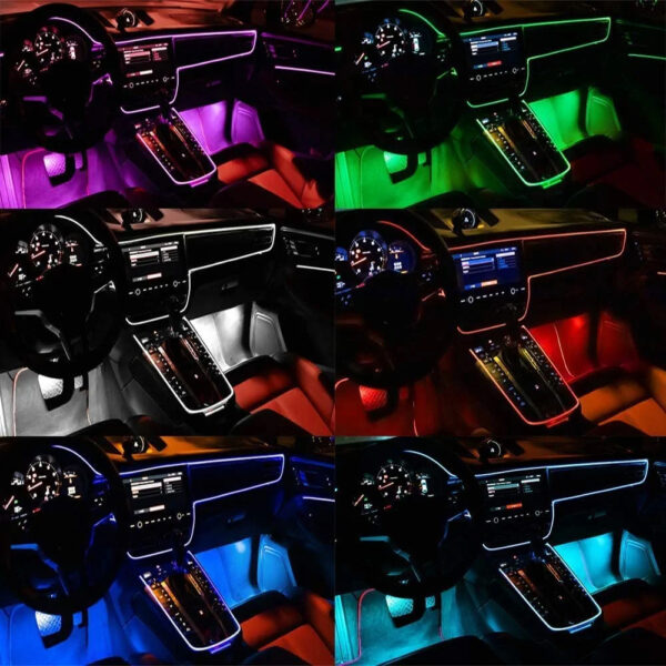 ⁦• شريط اضاءة LED للسيارة بتطبيق⁩ - الصورة ⁦3⁩