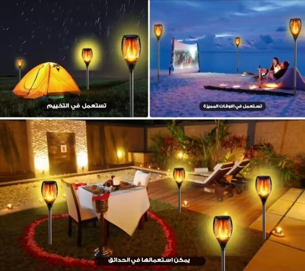 ⁦ثلاث حبات عمود شعلة 50 سم⁩ - الصورة ⁦5⁩