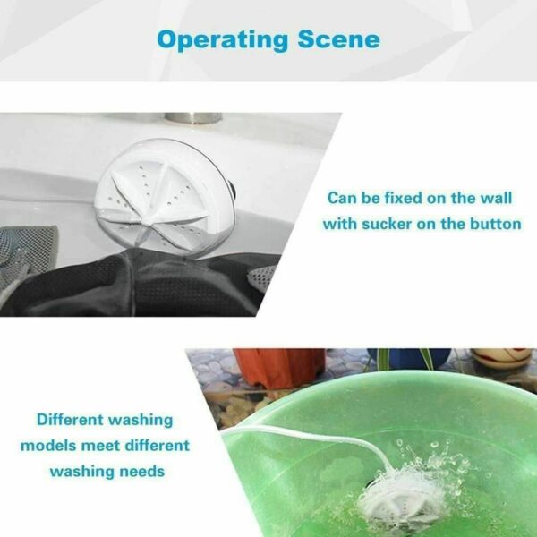 ⁦غسالة صغيرة متنقلة Turbine Wash⁩ - الصورة ⁦2⁩