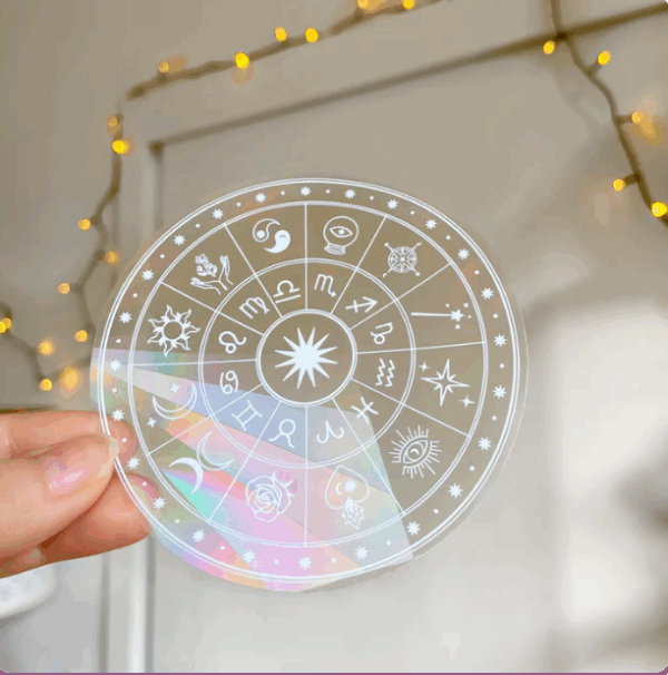 • عرض 3 قطع استيكر اضاءات الشمس Sun Catcher