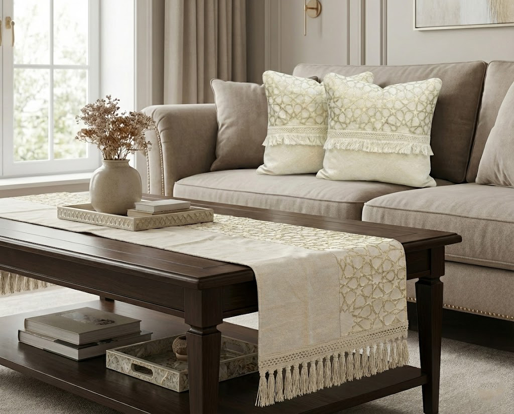 رانر مع 2 كفر كوشن بيج نجوم - الصورة 6