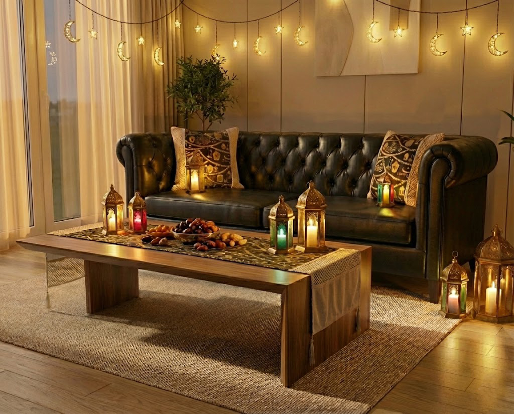 رانر مع 2 كفر كوشن بيج اسود - الصورة 5