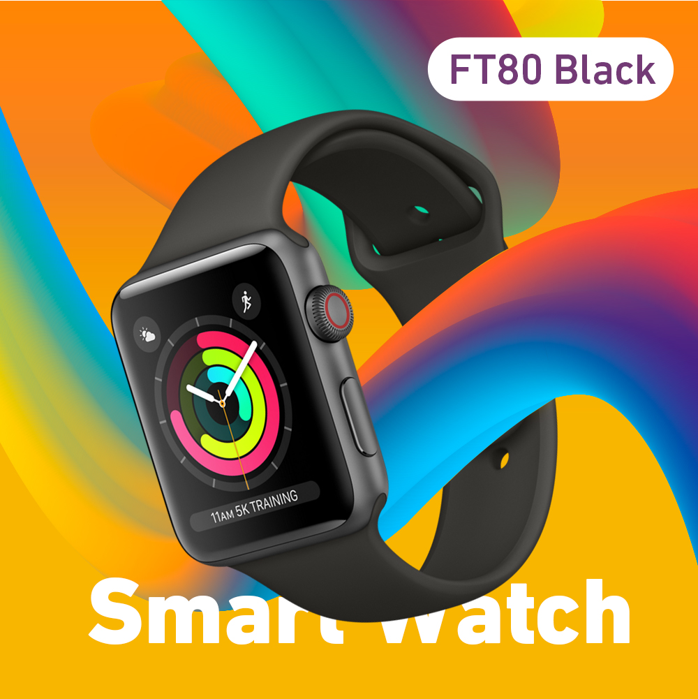 Smart Watch FT80 Black - الصورة 4