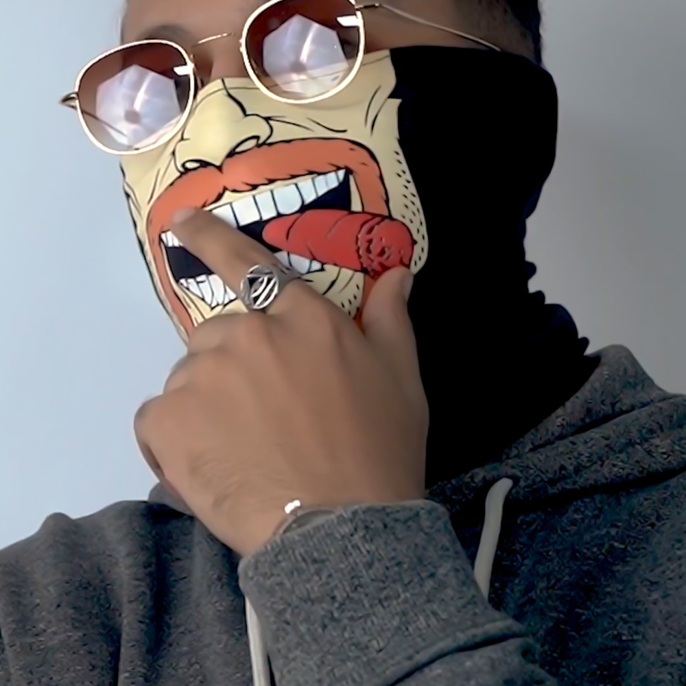 ماسك للموتسكلات والعجل شكل باد بوي - الصورة 2