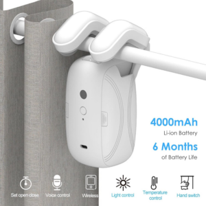 • روبوت التحكم بالستائر يعمل بريموت