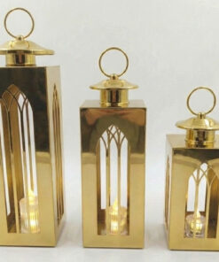 3 فانوس رمضان ديكور معدني