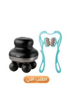 عرض جهاز مساج 4 راس شامل + جهاز تدليك الرقبة والعمود الفقري6 عجلات