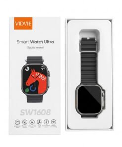 عرض سماعة ذكيه مع شاشة A9 (لون ابيض) + VIDVIE Smart Watch Ultra Orignal SW1608
