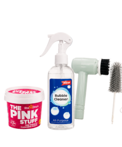 عرض 3 اسبراي التنظيف الجبار Multipurpose Bubble Cleaner + معجون التنظيف The Pink Stuff + فرشه 5 في 1