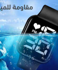 ساعه رابر تاتش اسود + D18 Smart Watch