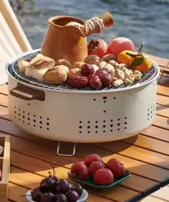 شواية الفحم المستديرة المحمولة