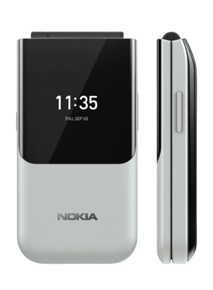 موبايل نوكيا 2720 Flip بشريحتين (4GB Black)مع ضمان 6 شهور