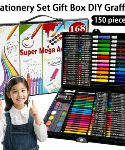شنطة الرسم والإبداع – 168 قطعة 🎨
