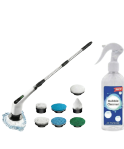 عرض طقم فرشه التنظيف الدواره مع قطعه اسبراي التنظيف الجبار Multipurpose Bubble Cleaner