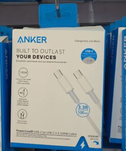 Charge fast ANKER 100W usb-c-to-c – كابل شحن