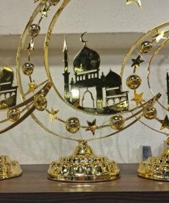 ديكور رمضان علي شكل هلال و جامع حجم كبير