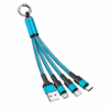 كيبل USB متعدد 4 في 1 شاحن سريع نايلون مع نوع A/USB C الى 120 واط - صورة 1