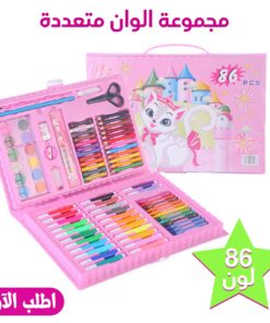 عرض مجموعة الوان متعددة 86 قطعة بناتى + سبورة الاطفال المضيئة Magic Pad