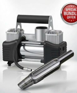 عرض كمبروسر الجمل 2 بستم + مكنسة كهربائية لاسلكية للسيارة