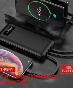EARLDOM PB41 Power Bank 10000 MAH Built in cables
