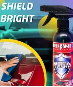 عرض : قطعتين Shield Bright ملمع سيارات + 2 فوطة مايكروفايبر هدية