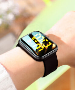 ساعه رابر تاتش اسود + D18 Smart Watch
