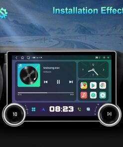 شاشة مشغل سيارة أندرويد 10.1 بوصة 4K بدقة 4/64GB يدعم CarPlay