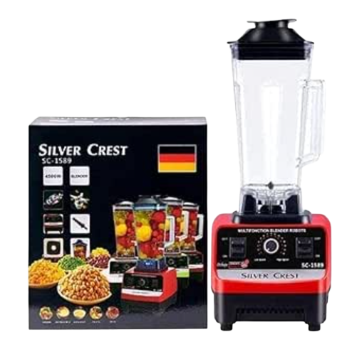 عرض خلاط Silver Crest + مطحنة 4500 وات + مفرمة اللحوم الكهربائية ستانليس 5 لتر