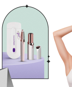 ماكينة ليزر Yes + جهاز Flawless لأزالة الشعر + مماكينة تحديد Flawless تعمل بالشحن