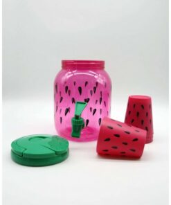 • ديسبنسر للعصير + 4 اكواب للعصير ديزاين Watermelon 2.5 Liter