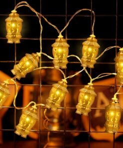 عرض رانر مع 2 كفر كوشن بيج نجوم مع فرع نور رمضان نحاس فانوس