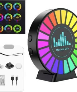 • فواحه RGB إضاءة USB تتفاعل مع الموسيقى متعدده الاستخدام
