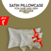 • عرض قطعتين Satin Pillowcase for Hair and Skin, 48*70 cm,
