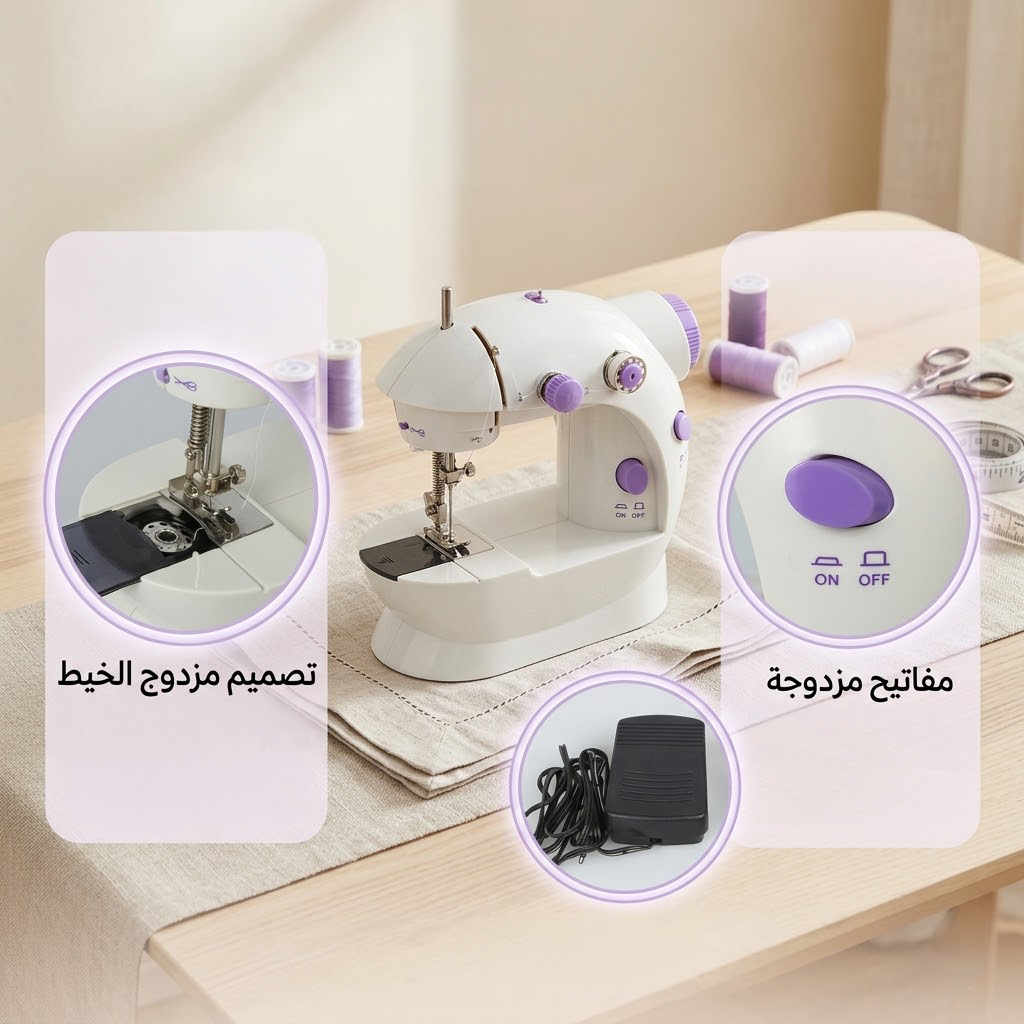 ماكينة الخياطة SM 202A + 1 سنه ضمان