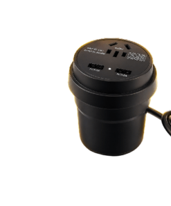 محول طاقة للسيارة بقوة 150 وات مع مخرج تيار متردد 220 فولت و3 منافذ USB للشحن السريع