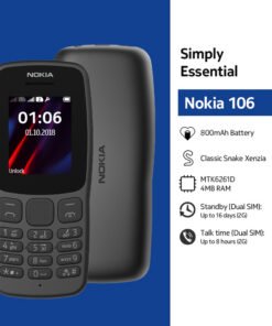” عرض شنطة الترند ضد السرقة – لون اسود Nokia 106 Dual SIM”