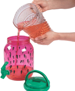 • ديسبنسر للعصير + 4 اكواب للعصير ديزاين Watermelon 2.5 Liter