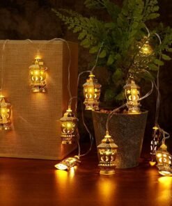 عرض رانر مع 2 كفر كوشن بيج نجوم مع فرع نور رمضان نحاس فانوس