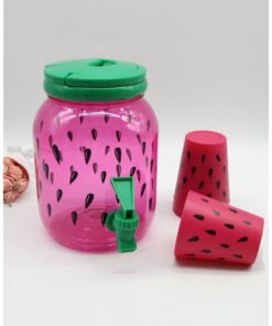 • ديسبنسر للعصير + 4 اكواب للعصير ديزاين Watermelon 2.5 Liter