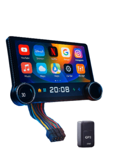 عرض Mini GPS Tracker + شاشة سمارت كار بلاى و اندرويد للسيارة 10 بوصة 32G/2RAM + كابل باور