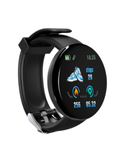 ساعه رابر تاتش اسود + D18 Smart Watch