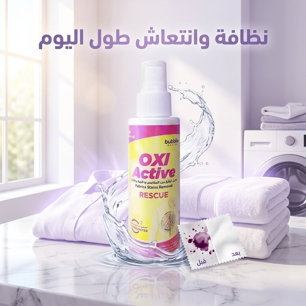 عرض 2 قطعة من OXI ACTIVE لازالة البقع