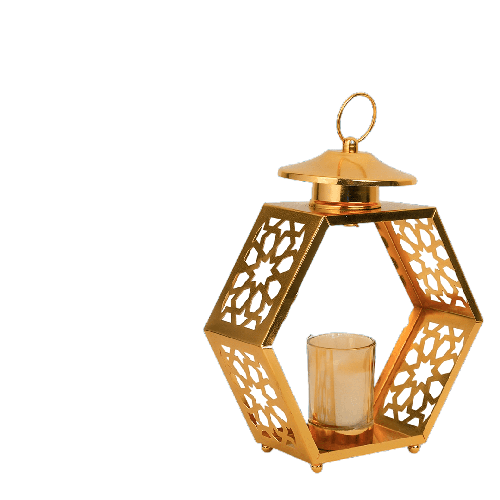 فانوس سداسى – ذهبى