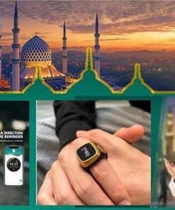 ” عرض 3 قطع خاتم التسبيح الالكتروني مقاس 18 – 20 – 22″