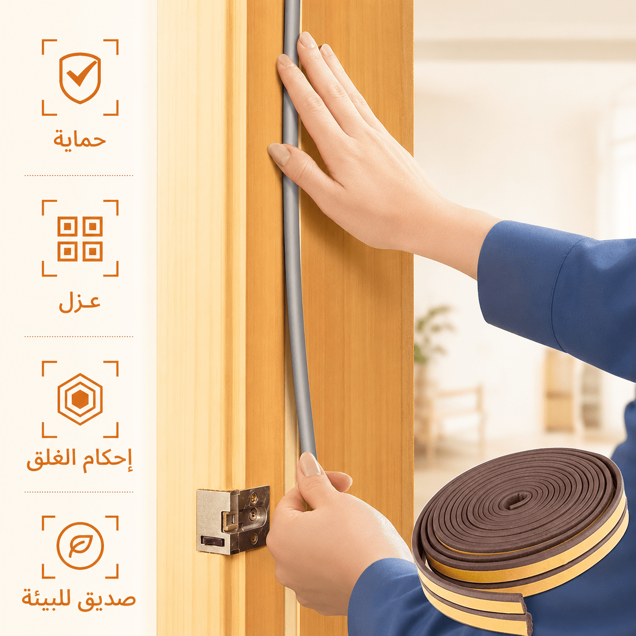 عرض قطعتين عازل الغبار و الصوت 3 متر مزدوج – 6 متر