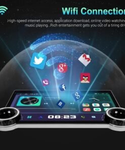 شاشة مشغل سيارة أندرويد 10.1 بوصة 4K بدقة 4/64GB يدعم CarPlay