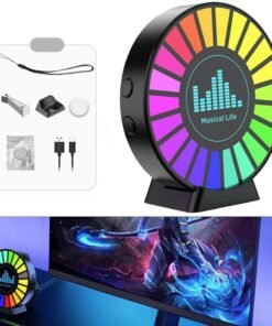• فواحه RGB إضاءة USB تتفاعل مع الموسيقى متعدده الاستخدام