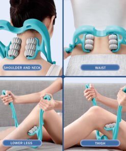 عرض جهاز مساج 4 راس شامل + جهاز تدليك الرقبة والعمود الفقري6 عجلات